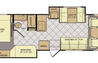 2015 Storm 32' BunkHouse Class A - Lots of sleepin