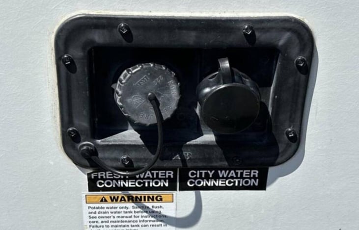 Exterior water connection