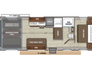 Sleeps 8 - 2019 Jayco Octane Toy Hauler