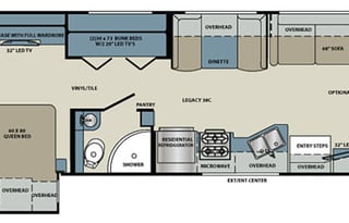 2018 Forest River Legacy Bunk House(DIESEL PUSHER)