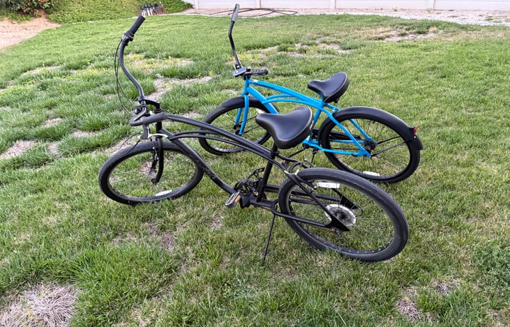 Bikes are Available for rent. $10 per night per bike.