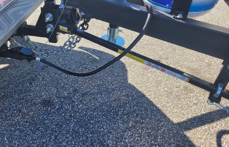 Weight Distribution Hitch for much safer towing. REQUIRED USE
