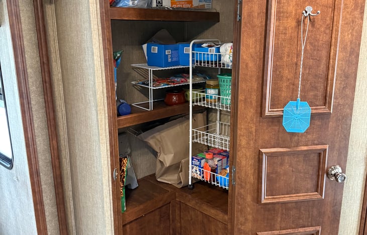 Pantry has lots of room for all of your dry goods