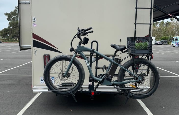 e bike rack.  Holds 2 e bikes