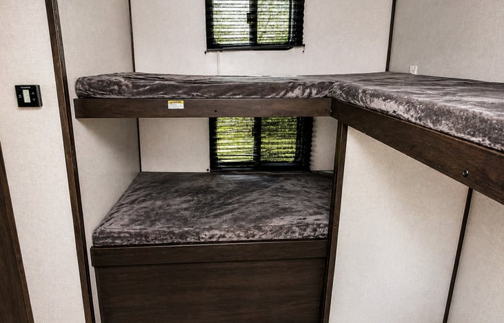 Private bunkhouse with 3 bunk beds—perfect for kids or extra guests