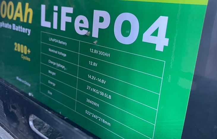 RV - lithium batteries 600Ah