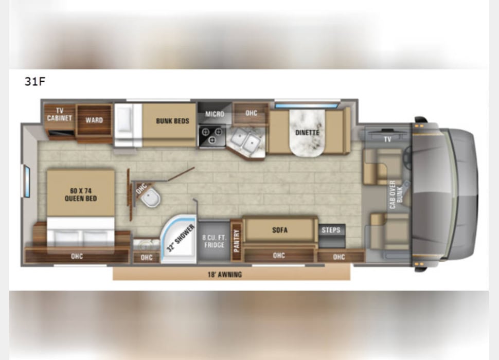 Class C Motor Home rentals in Las Vegas