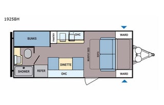 2018 Dutchmen RV Coleman Light LX 1925BH