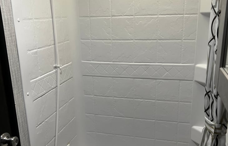 Full shower and bath