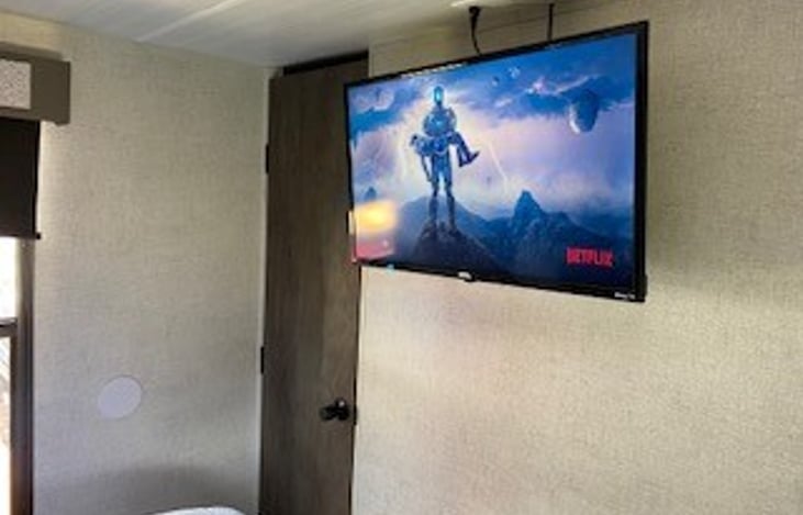 T.V in master bedroom