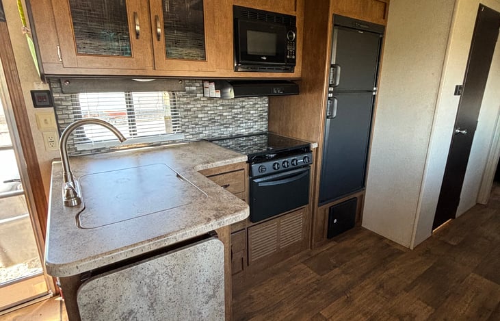 Fully loaded kitchen with everything you would need.