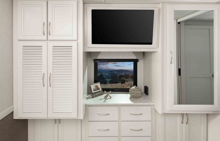 Master bedroom closets with plenty of storage