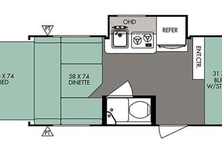 How about a weekend adventure, why tent when you can stay in this easy to tow RPOD, packed with all the essentials!