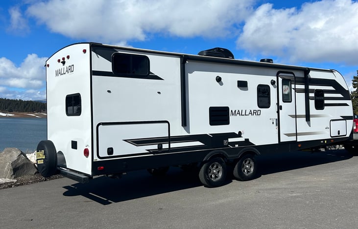 Passenger side showing the access and also outdoor kitchen