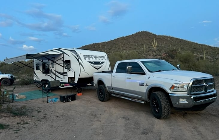 setup near Pleasant Lake