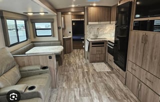Rent our families luxury camper with bunkhouse!