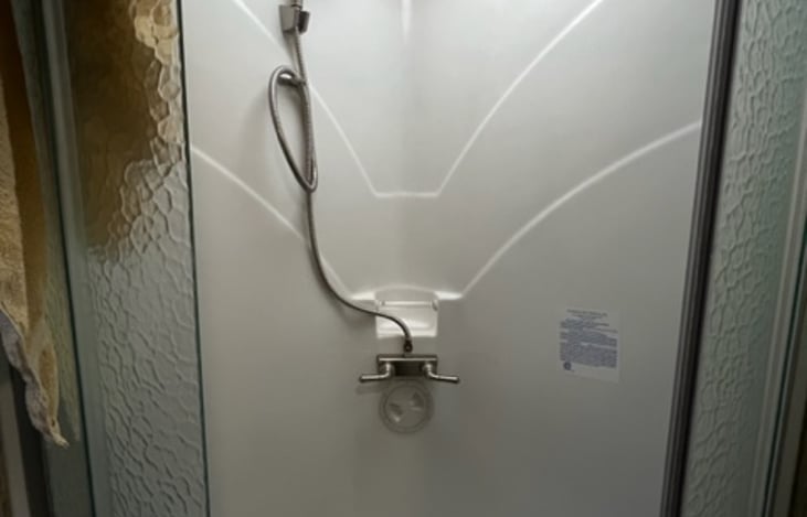 Hall bathroom shower