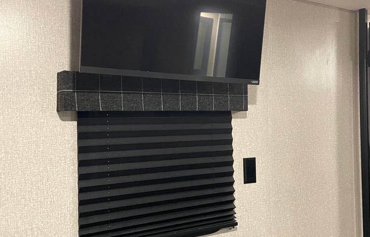 TV in primary bedroom