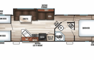 2022 Cherokee Grey Wolf Bunkhouse 29TE Limited