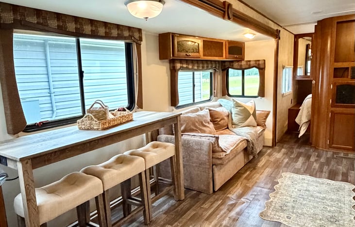 Spacious open living area