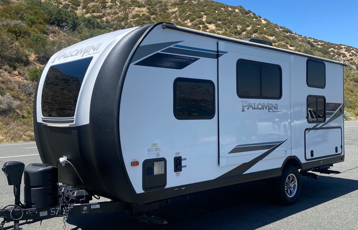 Side view of trailer