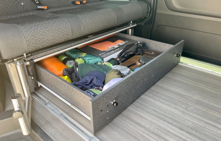 Extra storage for any gear, linens or anything you need the space for.