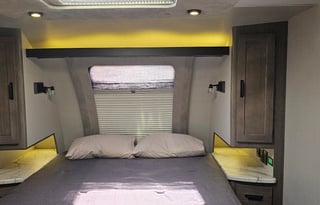 Sir Lancelot is a true 4 season cabin on wheels.