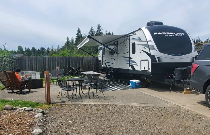 Exterior on site Big Sky Montana in June