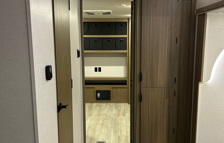 Pantry and entry into the bunk room