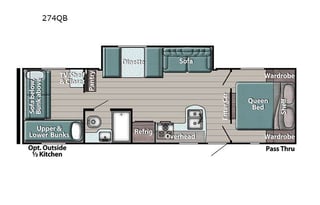 HOME-ON-THE-WHEEL spacious travel trailer