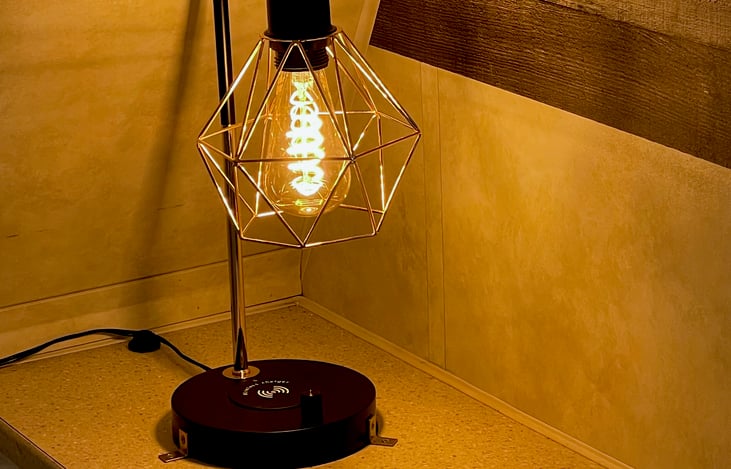 Bedside Lamp and charging station