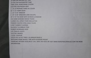 2024 Off Grid  Camper/ Toy Hauler / Office