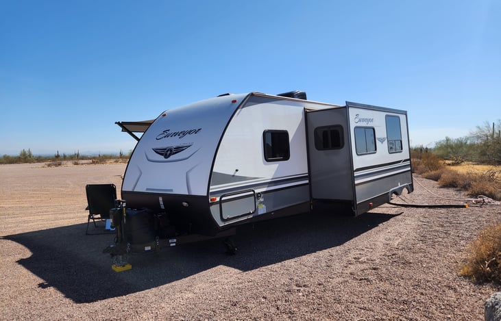 Non-camp side with slideout extended