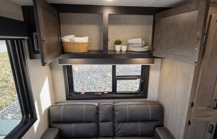 Storage above the couch