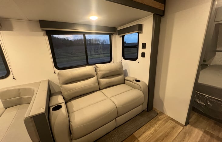 Relax on a comfy couch