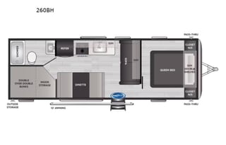 "Spring Glamper" Queen + Bunks