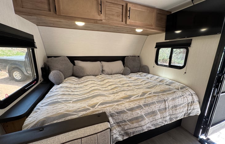 Modifications made to fit regular sized queen mattress.