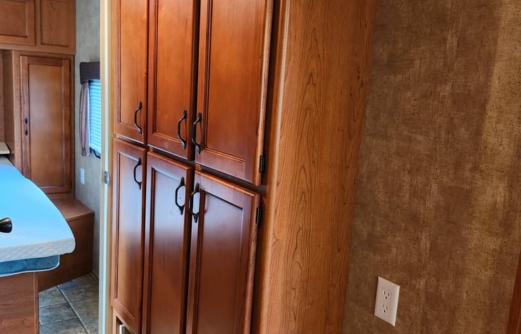 Hallway closet space.