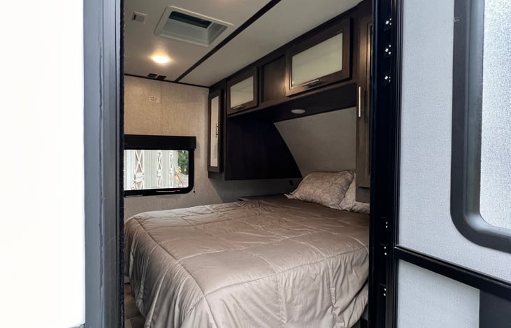 Bedroom accessible from exterior.