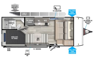 2025 Forest River RV Salem FSX 179DBK