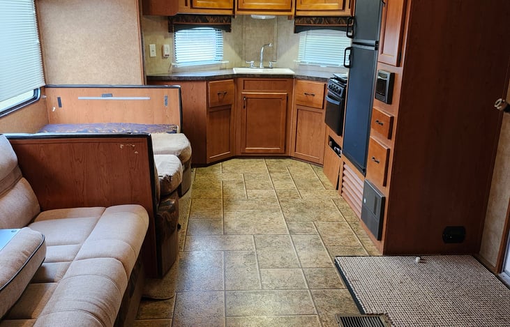 Looking forward in living room.