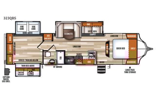 2017 Forest River RV Vibe 323QBS