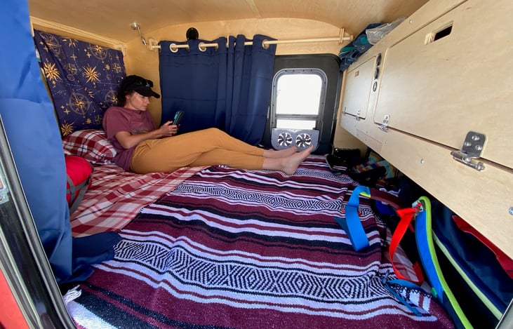 Comfortable queen size bed