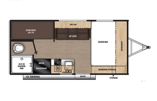 Forest River Aurora 16BHX, Small and lightweight