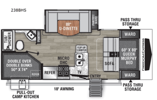 2022 Coachmen RV Freedom Express Ultra Lite 238BHS