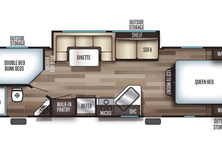 This camper's layout is well-thought out!