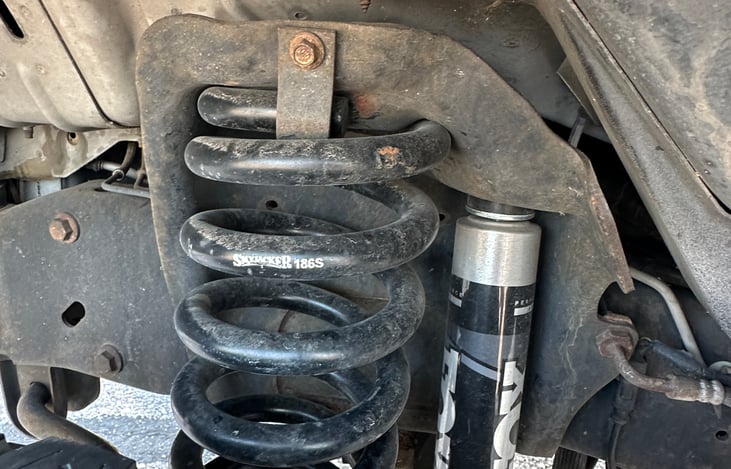 Yes we can handle the off grid situation just fine. Six inch weldtech lift kit, fox shocks/sway bars and steering stabilizers!