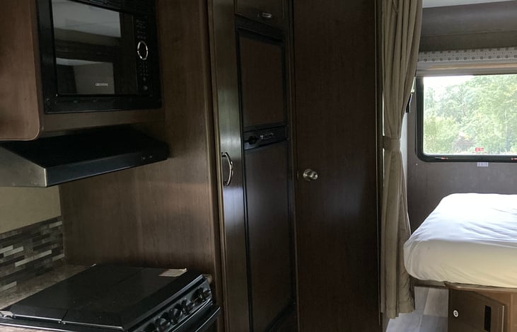 Large refrigerator and separate freezer