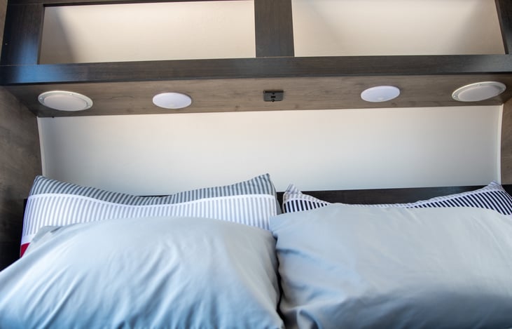 Included Pillows and linens.