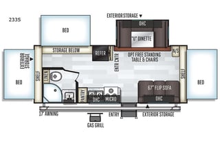 2019 Rockwood Roo 233S